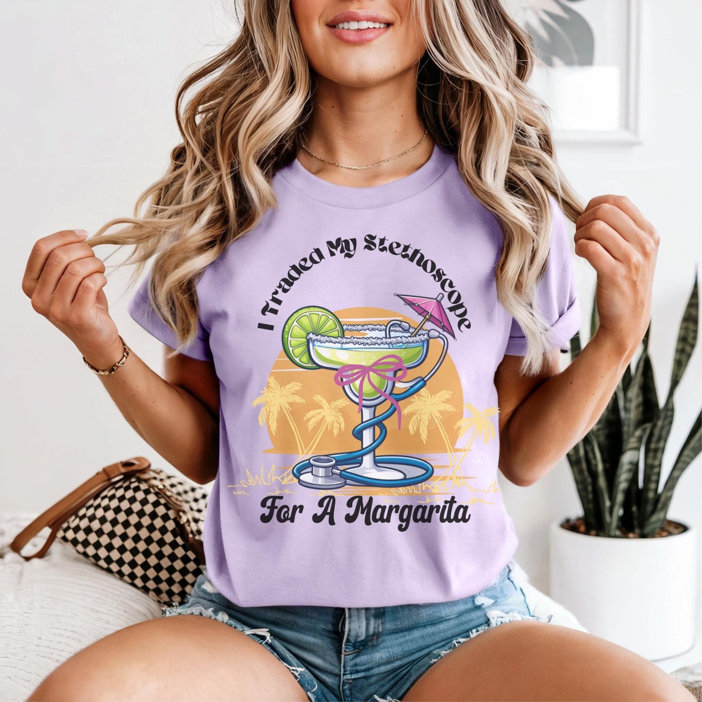 Nurse Summer Vibes Comfort Colors T-Shirt: Margarita Lover Off Duty Tee
