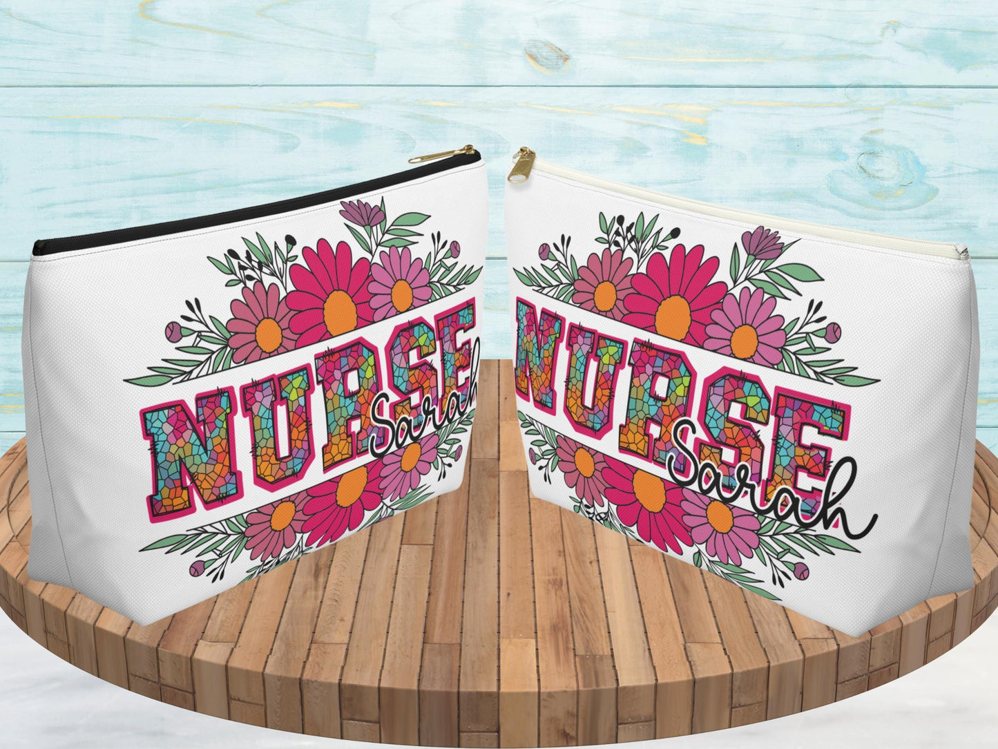 Personalized Nurse Makeup Bag: Custom Name RN/LPN Gift