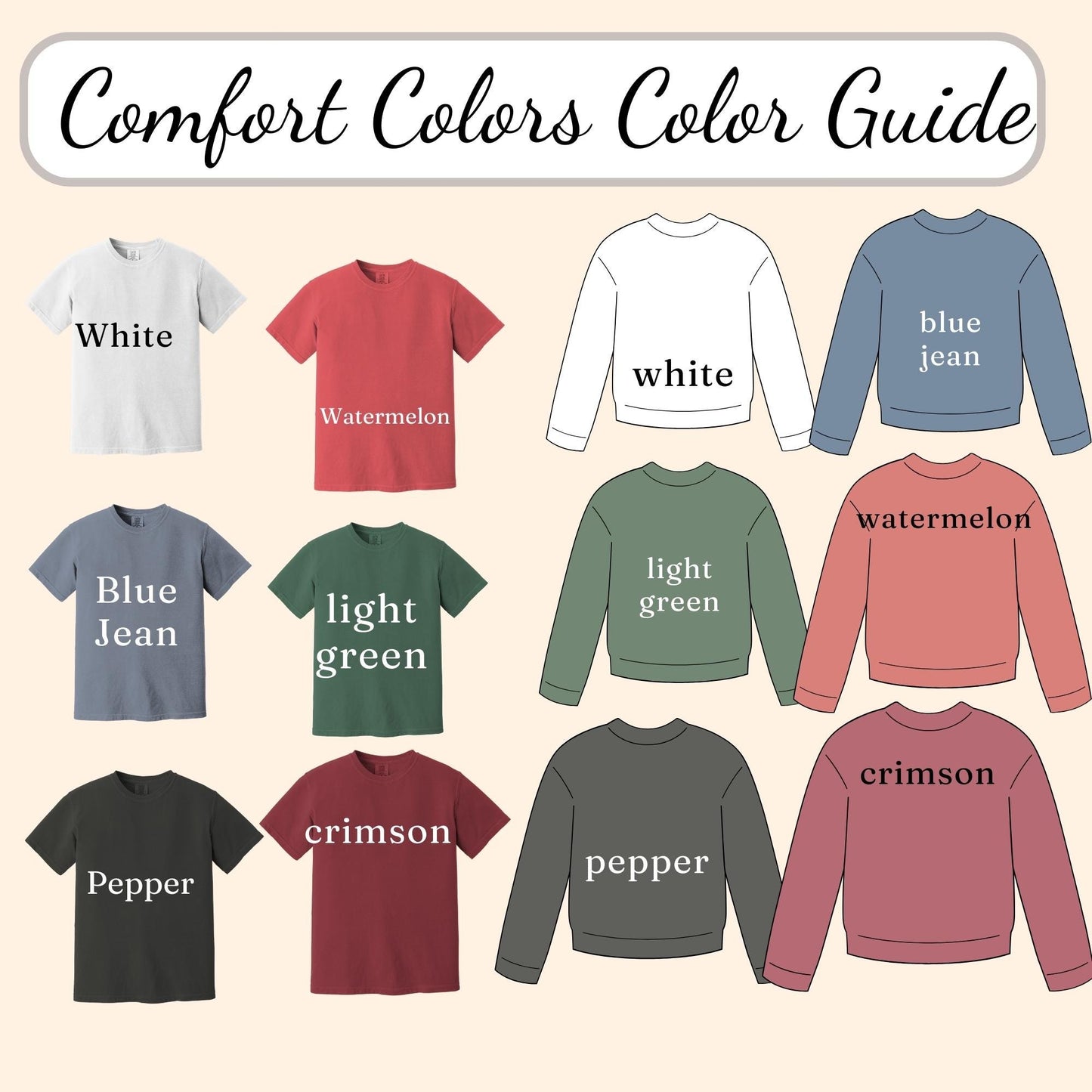 Custom Teacher stamp Christmas winter Comfort Colors®cotton sweatshirt S-3XL