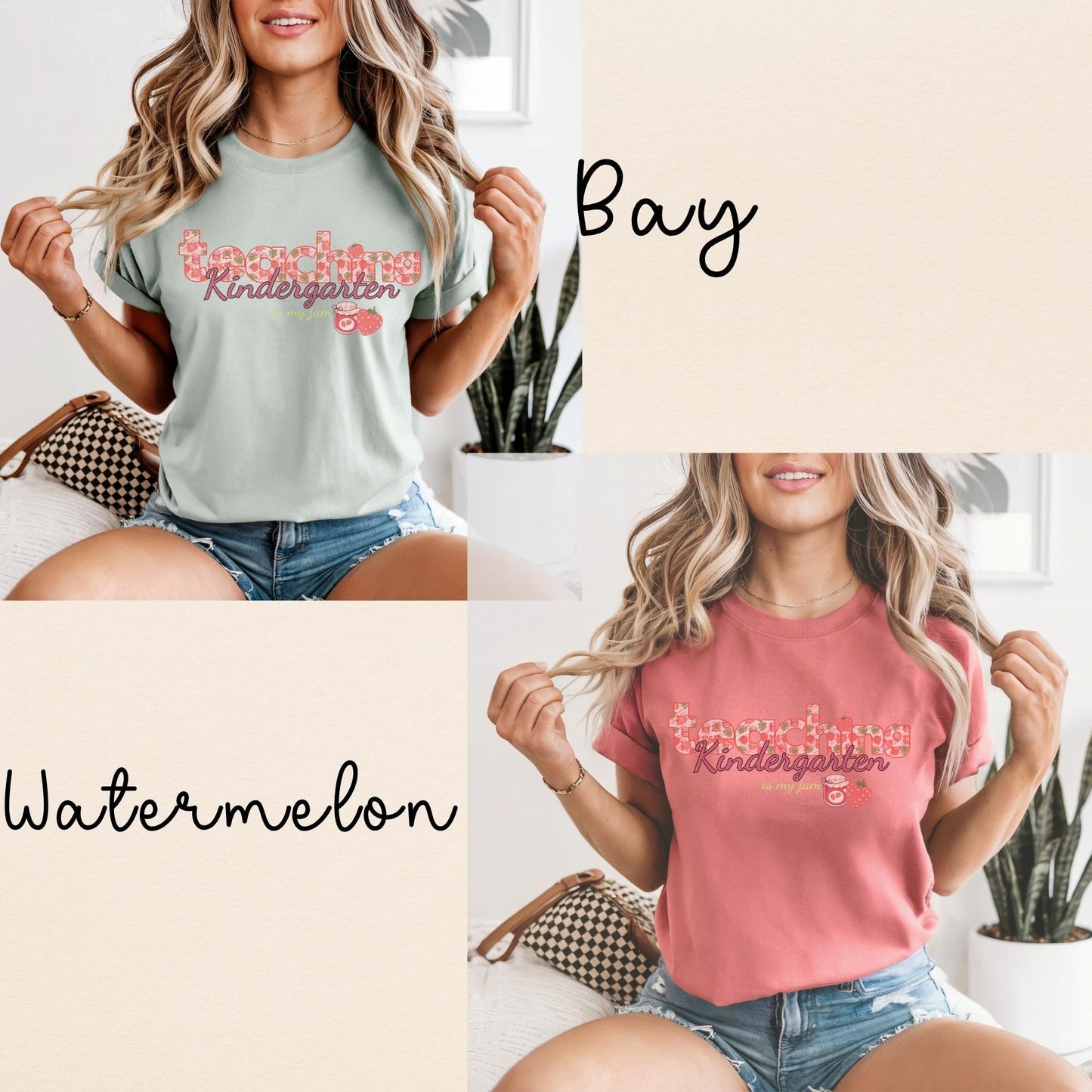 Teaching is my jam t-shirt| kindergarten teacher back to school apparel| elementary teacher strawberry shirt| teacher appreciation gift idea