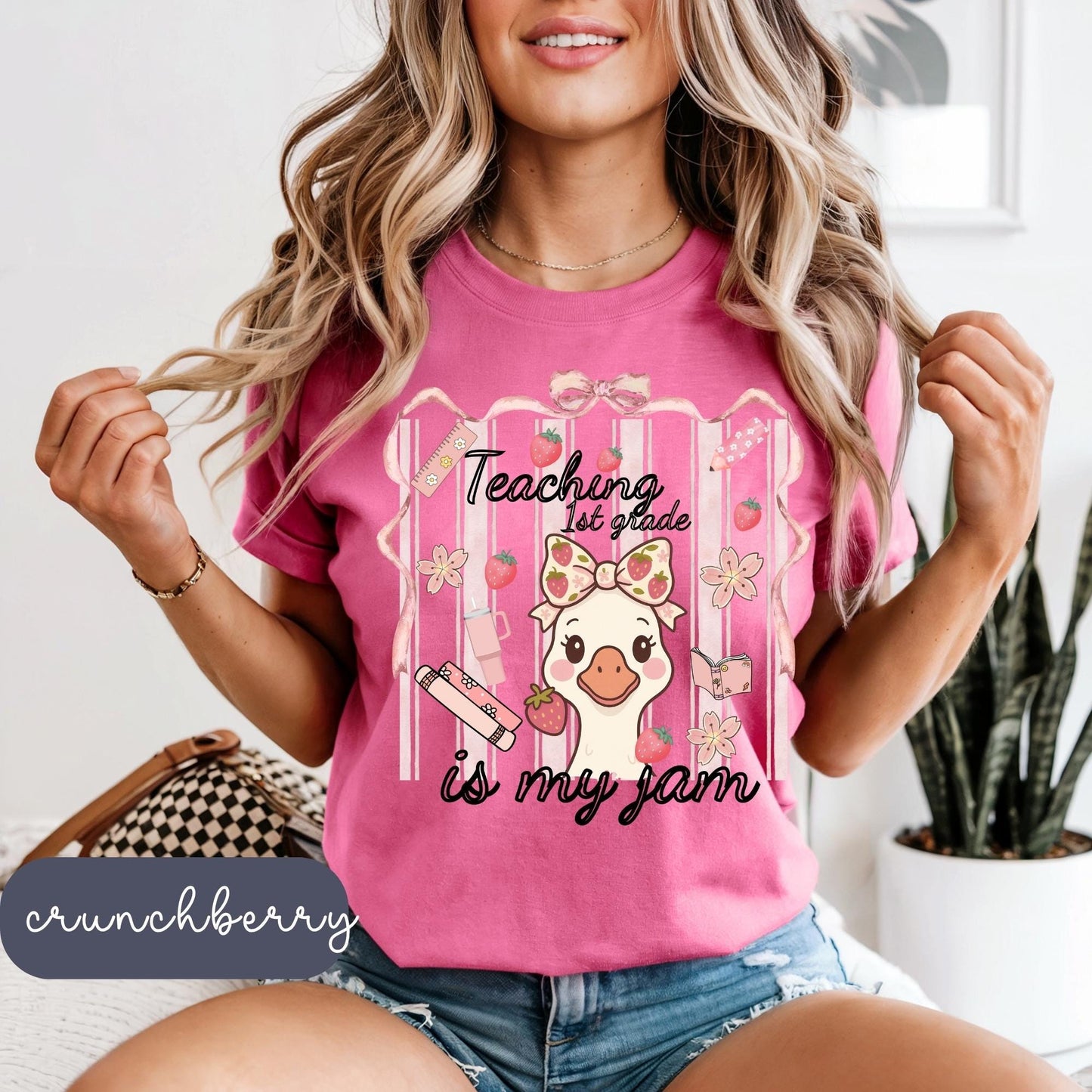 Funny Goose Teacher T-Shirt: Teaching is My Jam - Back to School Tee