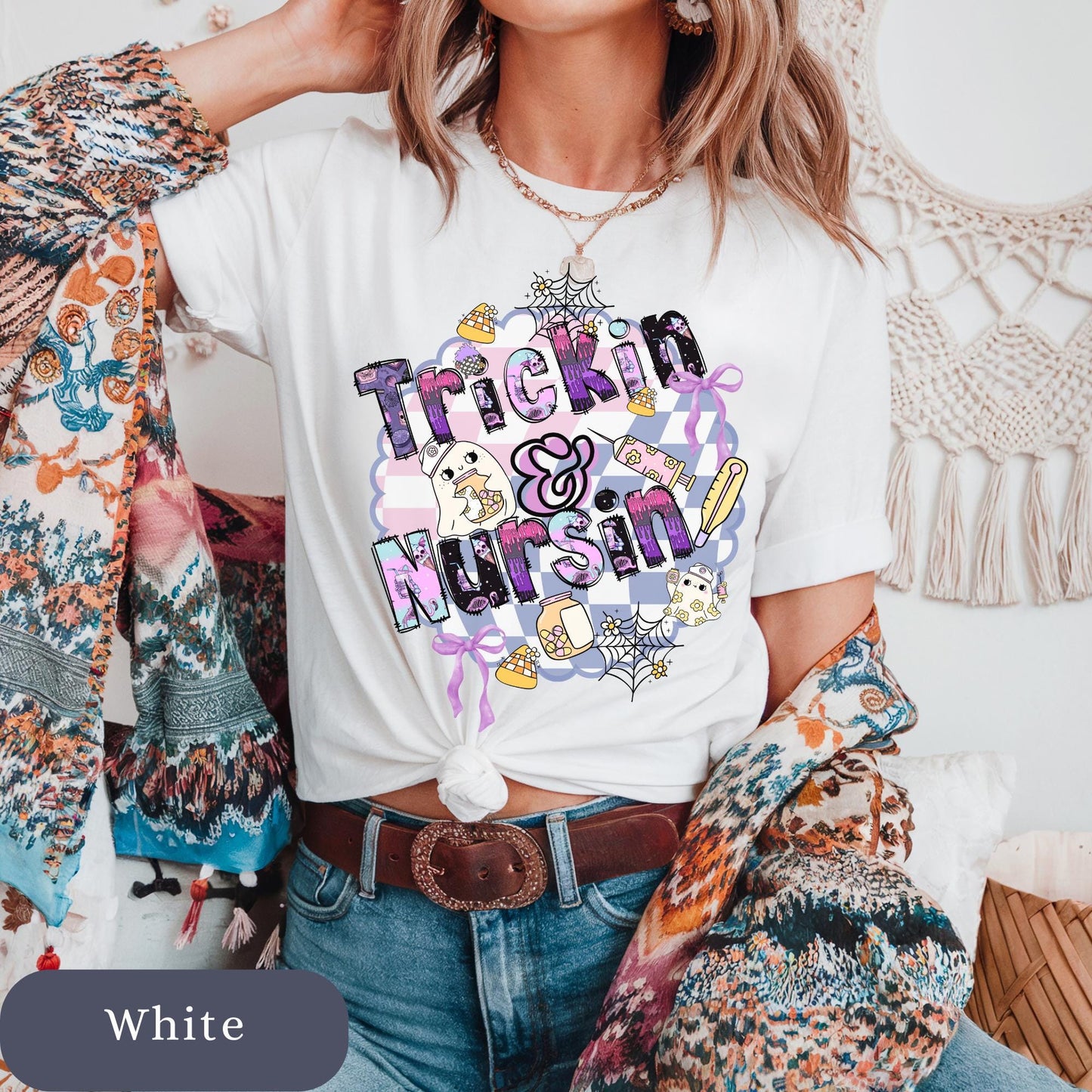 Nurse Halloween Shirt: Spooky Ghost Tee - RN LPN Apparel