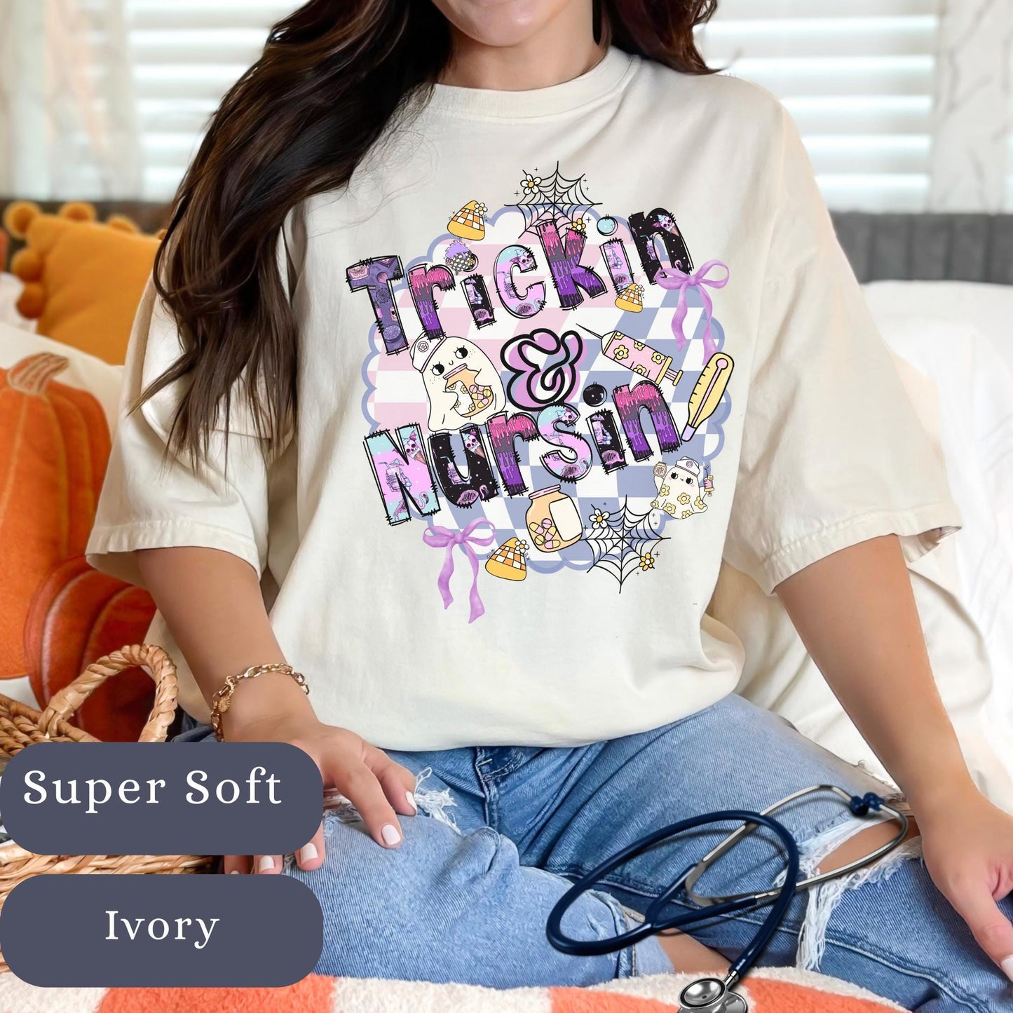 Nurse Halloween Shirt: Spooky Ghost Tee - RN LPN Apparel