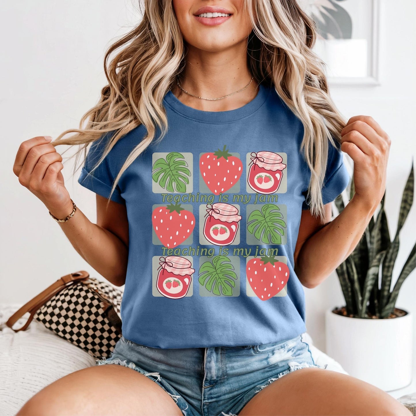 Teacher summer funny trendy fruit shirt for educators end of school year gift idea Comfort Colors teacher tshirt cute back to school apparel
