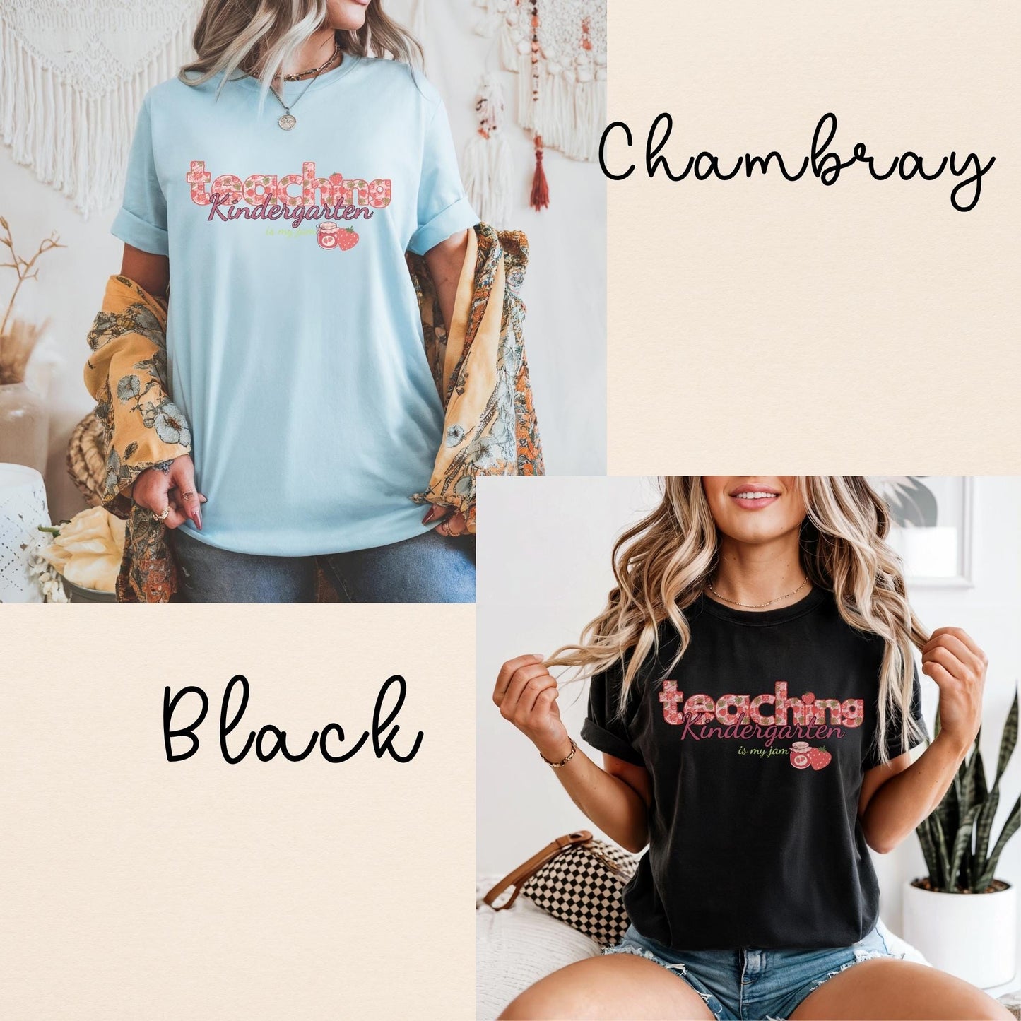 Teaching is my jam t-shirt| kindergarten teacher back to school apparel| elementary teacher strawberry shirt| teacher appreciation gift idea