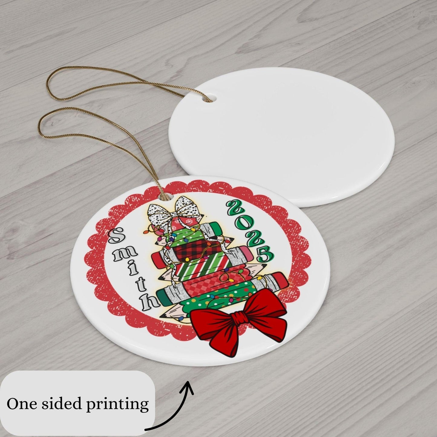 Personalized Teacher Christmas Ornament 2025: New Graduate Keepsake