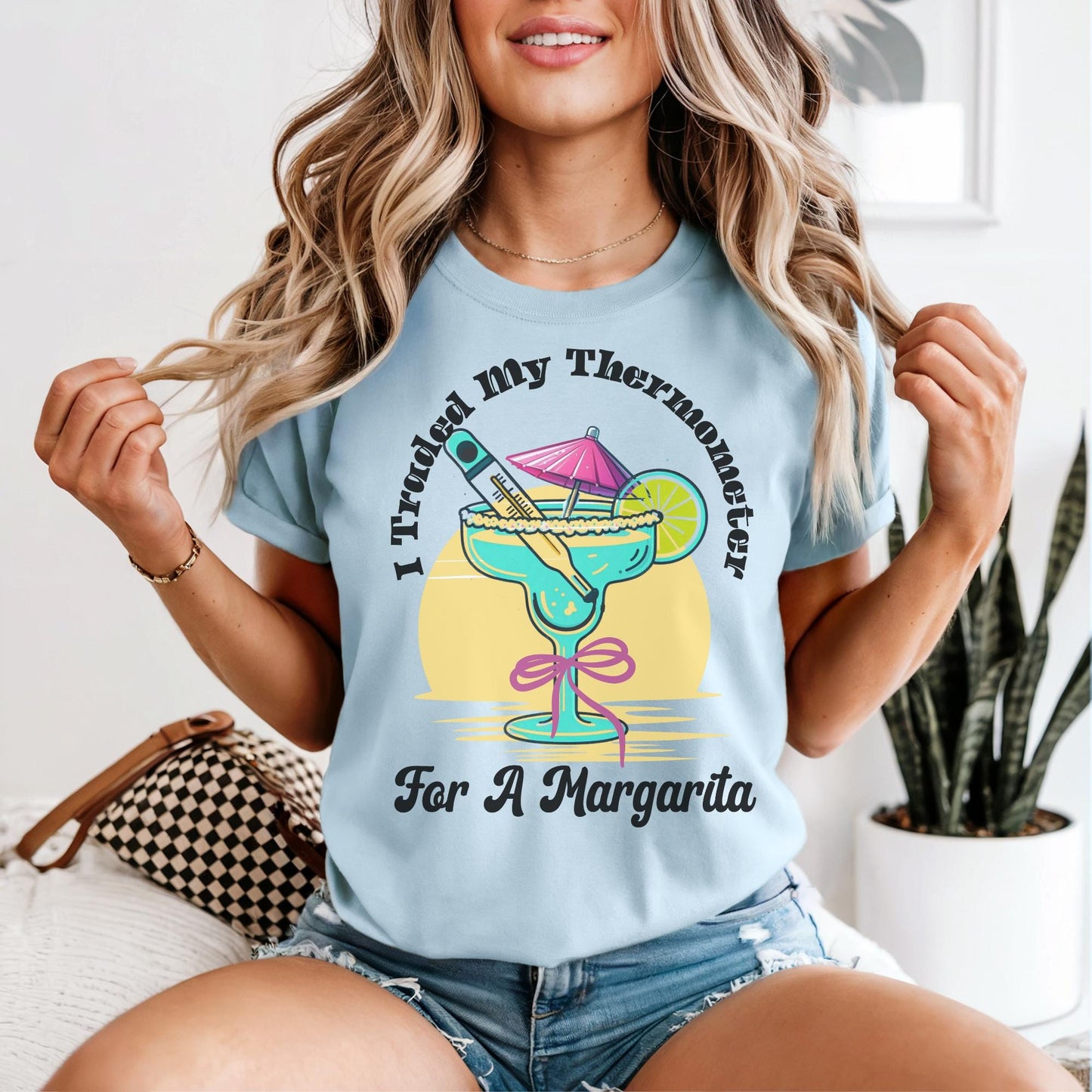 Funny School Nurse T-Shirt: Comfort Colors Summer Vibes Tee