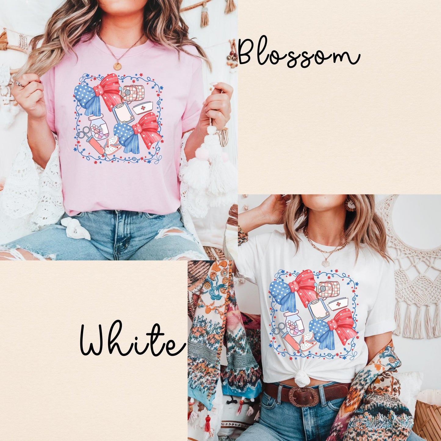 Independence Day Nurse T-Shirt: Patriotic 4th of July Comfort Colors Tee