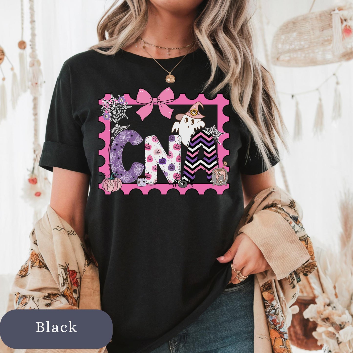 CNA Halloween Comfort Colors® nurse assistant autumn 100% cotton T-shirt S-4XL