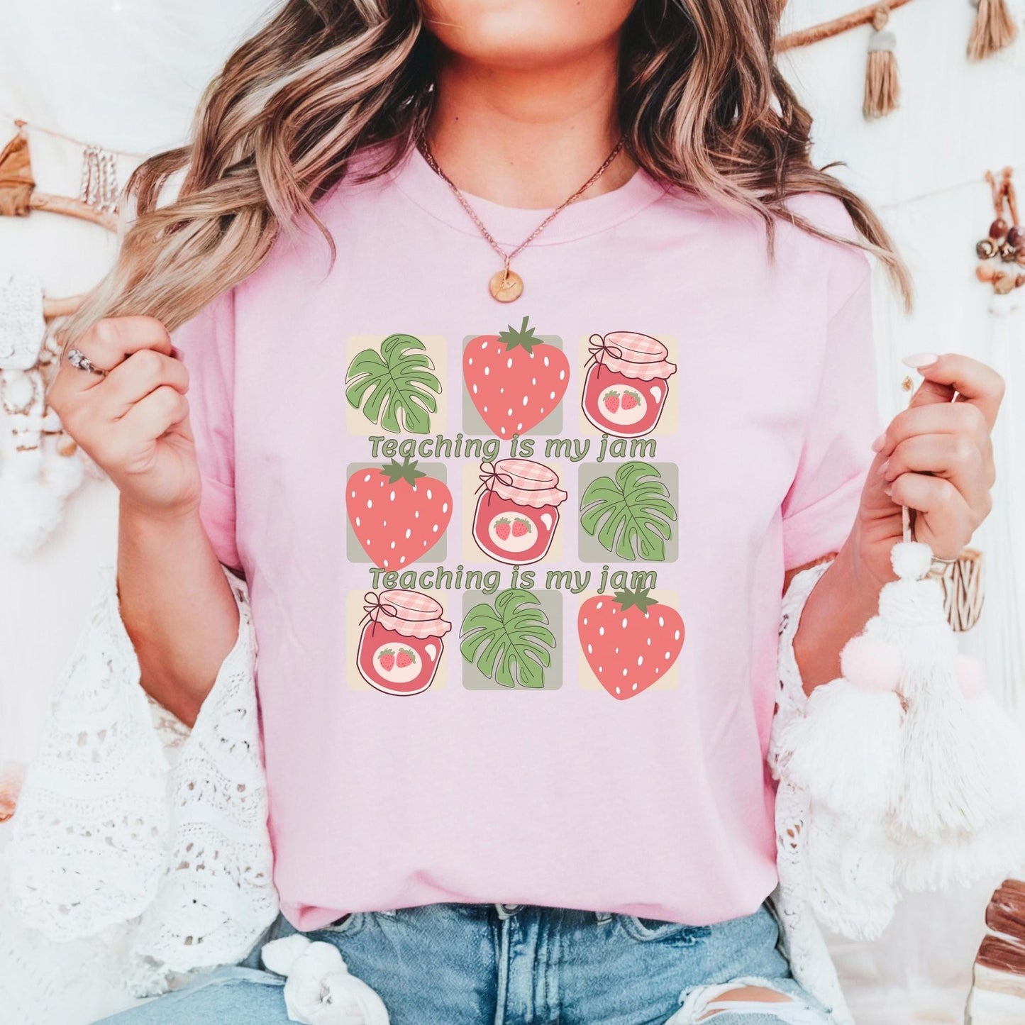 Teacher summer funny trendy fruit shirt for educators end of school year gift idea Comfort Colors teacher tshirt cute back to school apparel