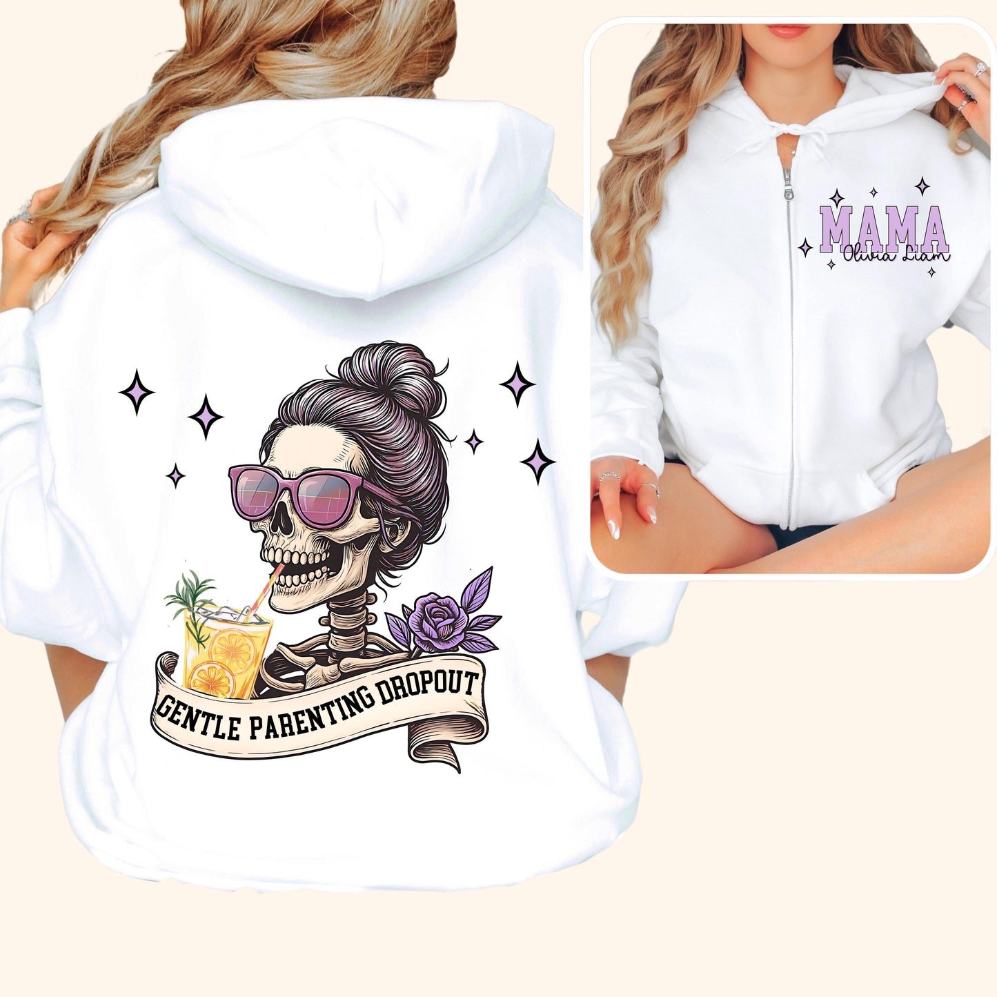 Custom hoodie full zip gift for mother day gift from kids cute present for moms birthday funny mama sweatshirt cute mom gifts for her mother