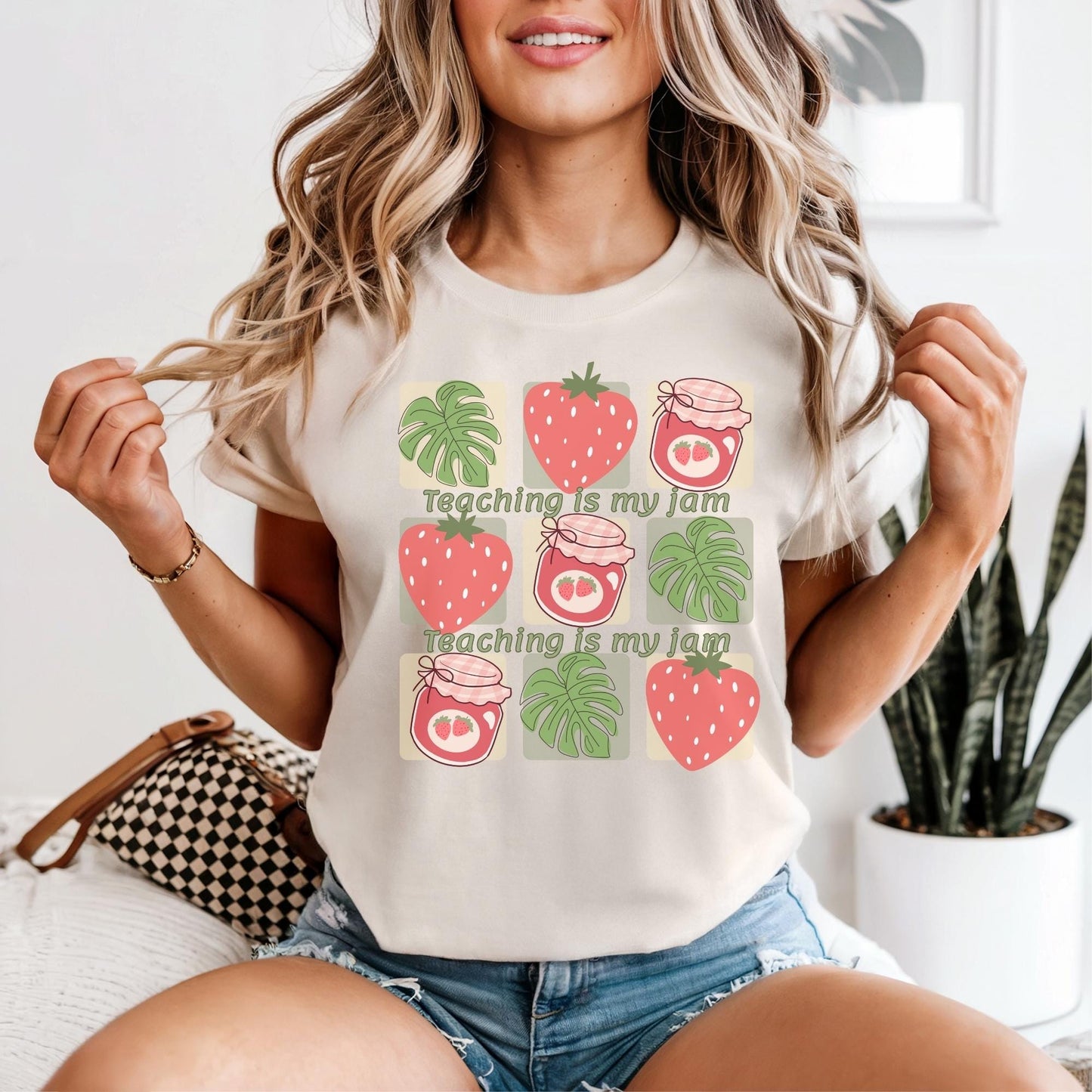 Teacher summer funny trendy fruit shirt for educators end of school year gift idea Comfort Colors teacher tshirt cute back to school apparel