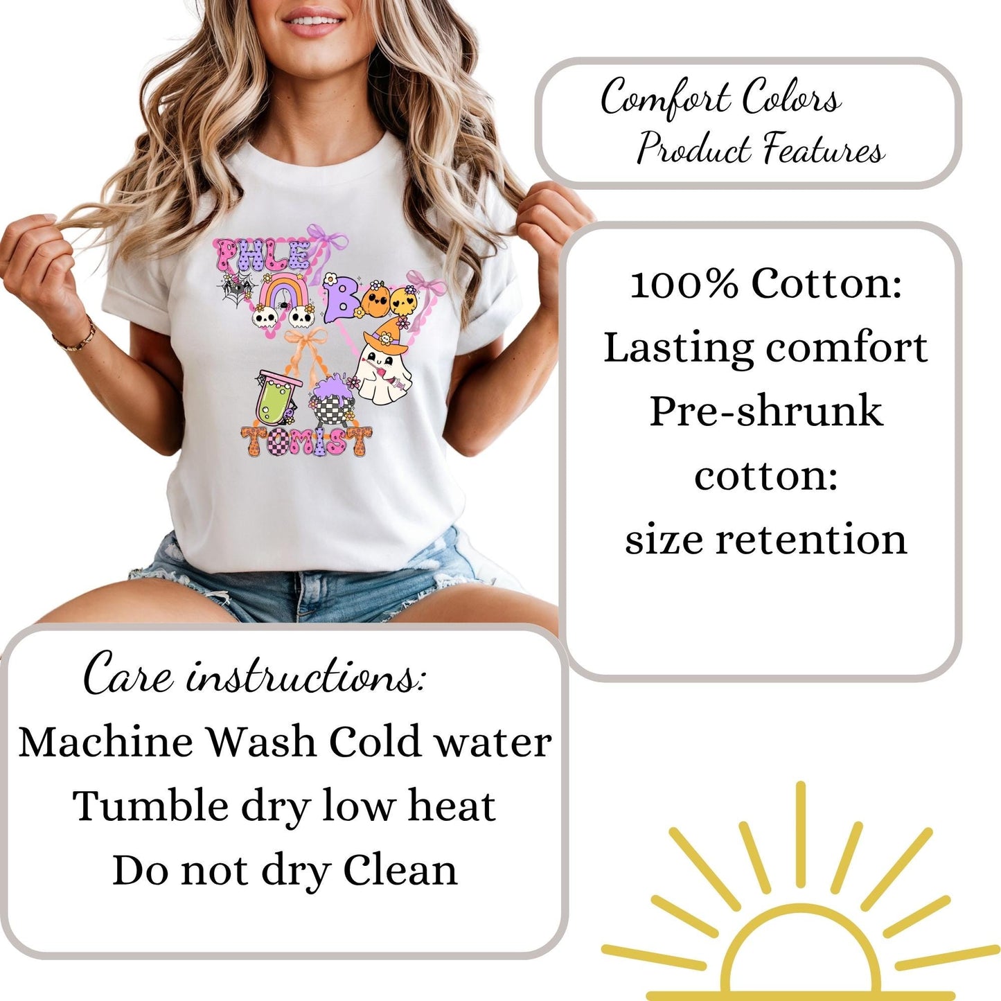 Spooky Phlebotomist Halloween T-Shirt: Comfort Colors Ghost Tee