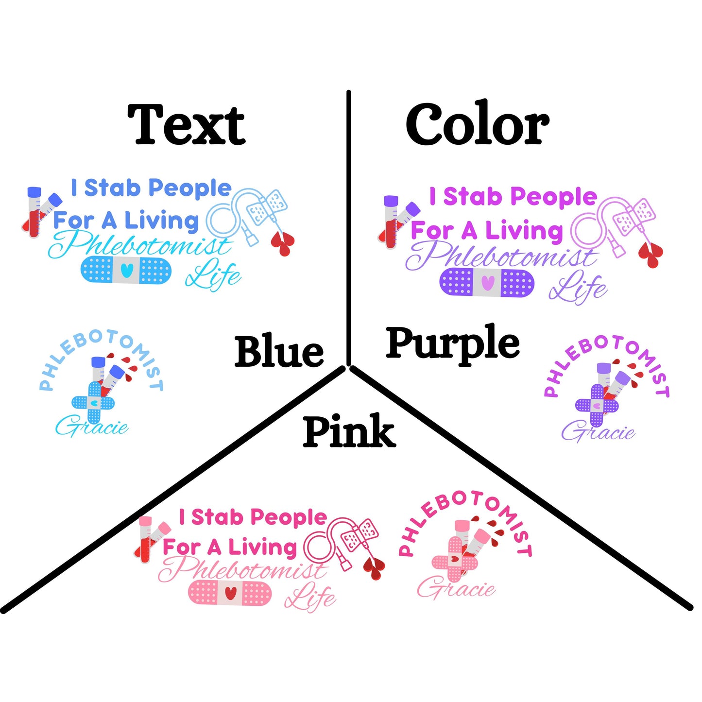 Funny Phlebotomist Zip Hoodie: Vein Finder Humor, Lab Tech Gift