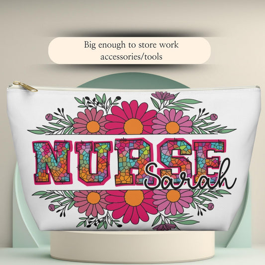 Personalized Nurse Makeup Bag: Custom Name RN/LPN Gift