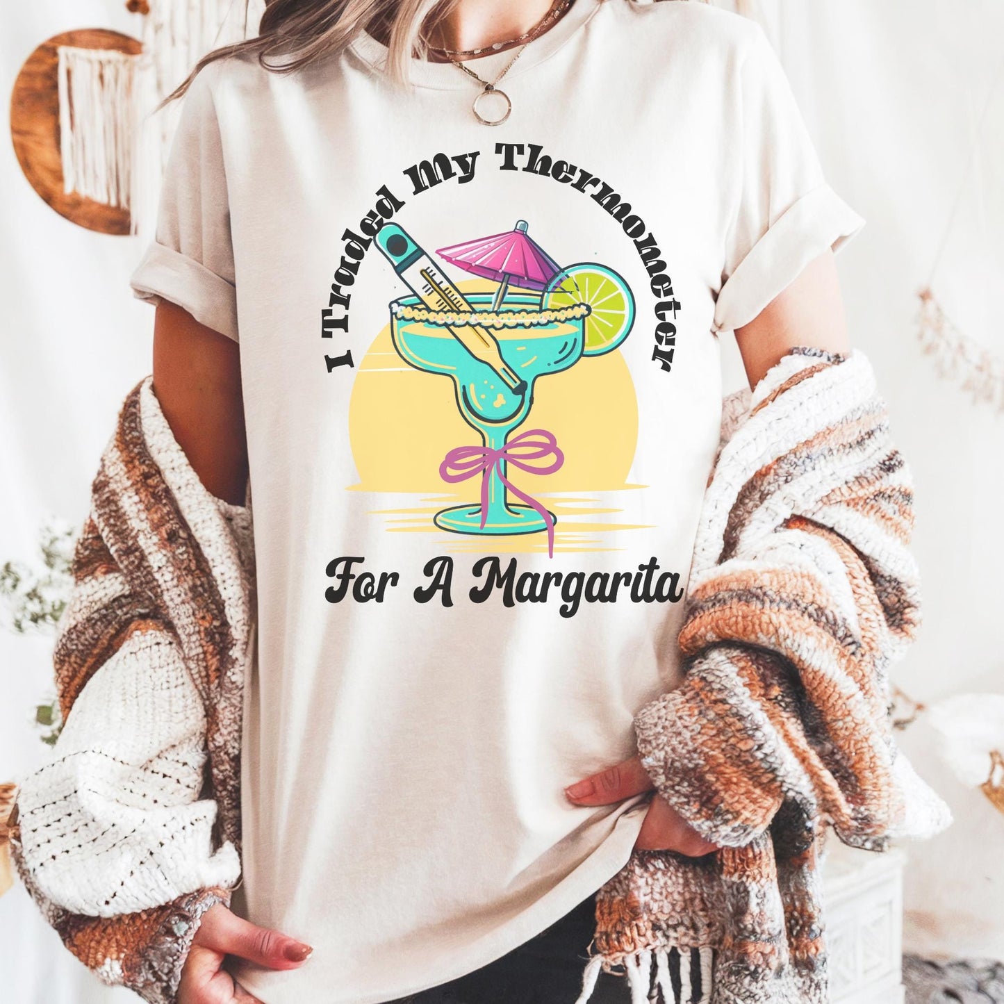 Funny School Nurse T-Shirt: Comfort Colors Summer Vibes Tee