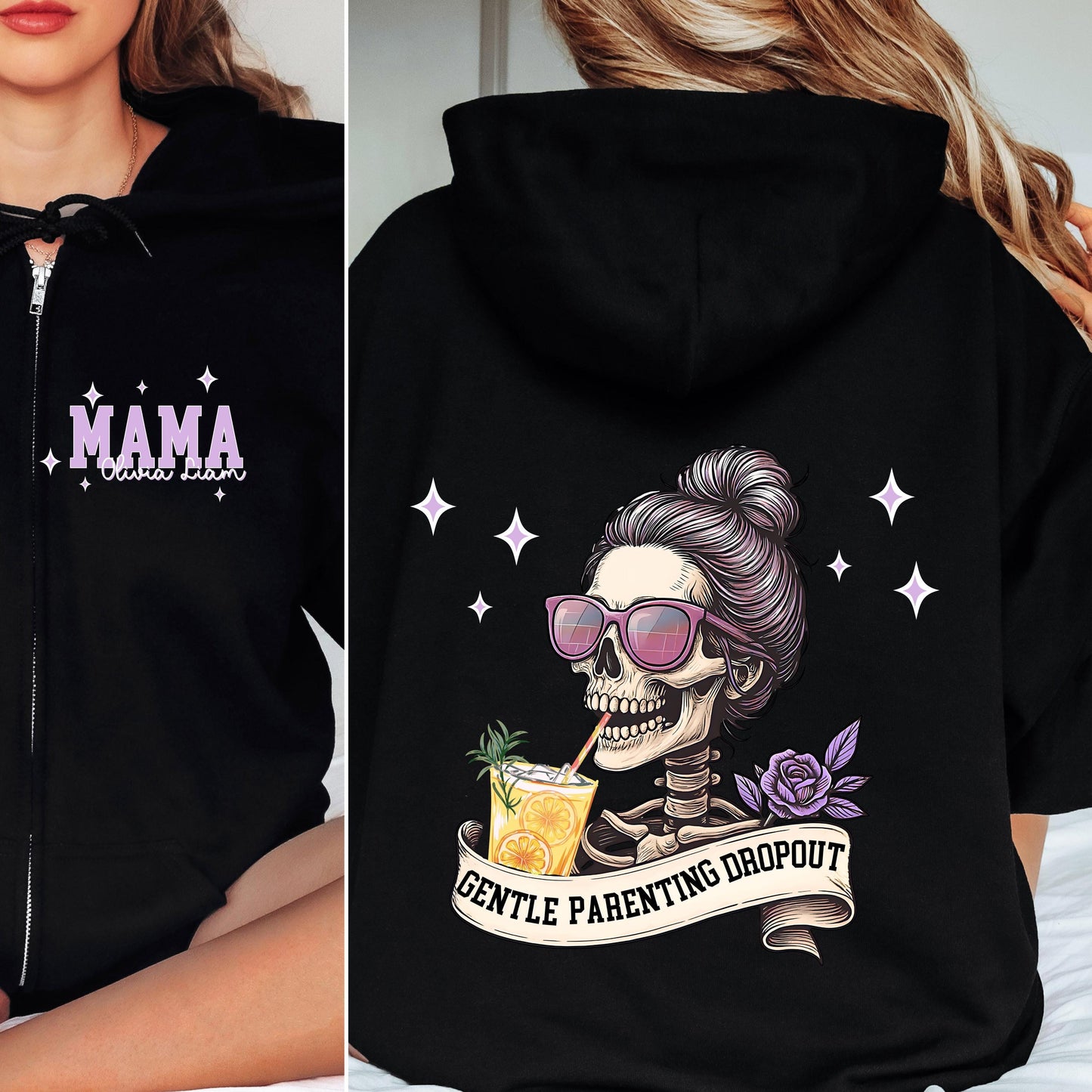 Custom hoodie full zip gift for mother day gift from kids cute present for moms birthday funny mama sweatshirt cute mom gifts for her mother