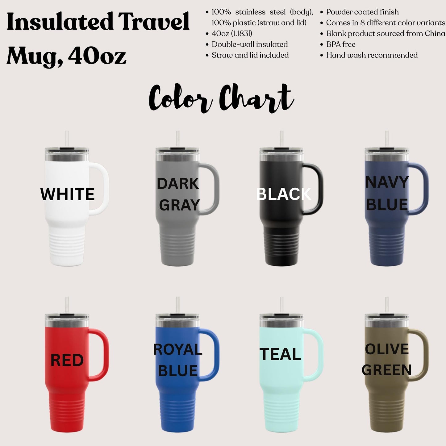 Personalized Registered Nurse travel 40oz tumbler with straw RN graduation gift idea for nurses floral nurse appreciation gift coffee mug