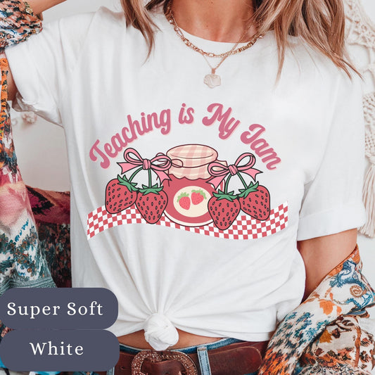 Funny Teacher T-Shirt: "Teaching Is My Jam" Comfort Colors Shirt